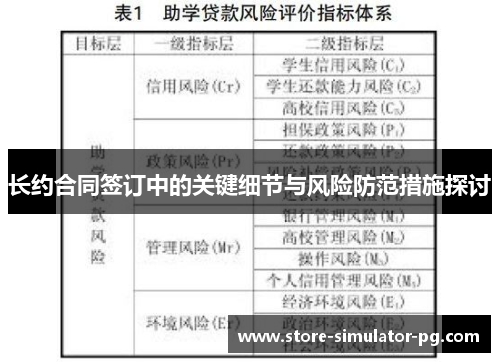 长约合同签订中的关键细节与风险防范措施探讨