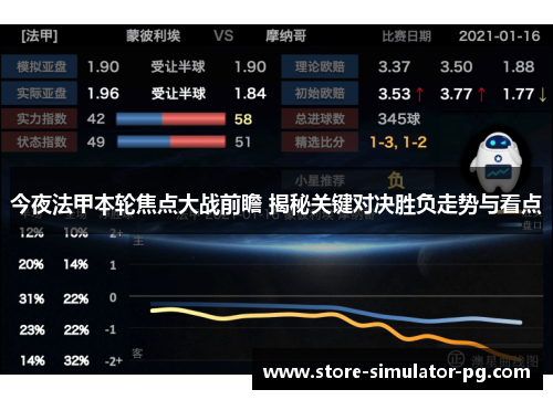 今夜法甲本轮焦点大战前瞻 揭秘关键对决胜负走势与看点
